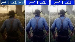 Red Dead Redemption 2 | PS4 Pro VS PS4 Slim VS PS4 | Graphics Comparison