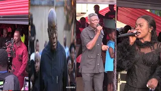 Agya Koo,Diana Asamoah,Ampong songs makes Nana Addo wept at John Kumah Final Funeral