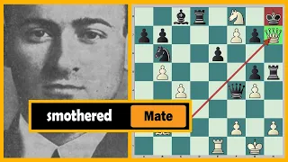Saemisch Stuns with A Queen Sacrifice for Smothered Mate