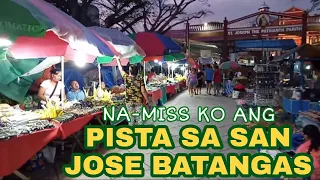 PISTA SA SAN JOSE BATANGAS, DINAGSA NG MGA MAGTITINDA AT TAO| DAMING MABIBILING MURA | SARAP NG GALA