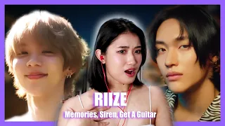 RIIZE 라이즈 'Memories', 'Siren', 'Get A Guitar' MV Reaction | Lady Rei