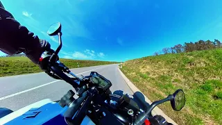 Suzuki SV650 exhaust scorpion SERKET good sound of vtwin RAW