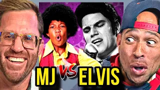 Michael Jackson vs Elvis Presley. Epic Rap Battles of History REACTION w/ The Boyz