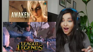 Girl reacts to AWAKEN / @leagueoflegends Cinematic / This is Epic