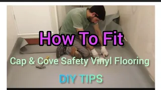 Learn Doing Safety Vinyl Floor.Cap& Cove up the wall/Internal Corner Vinyl cutting/Mostaffa Asghari