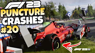 F1 23 PUNCTURE CRASHES #20