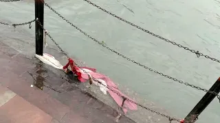 Haridwar, River Ganga, very clean and clear. Holy place in India, Haripowdi.  Sri Hari