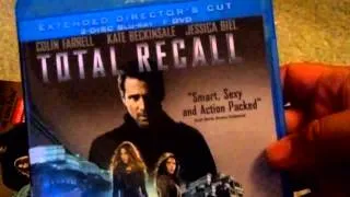 TOTAL RECALL 2012 Target exclusive unboxing Blu ray / Dvd combo pack unwrapping