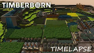 WATERFALLS - Timberborn Timelapse [hard mode]