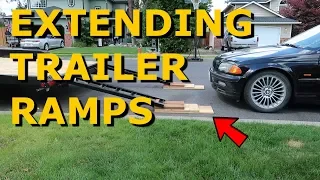 Loading Lowered Car On Trailer Problem - Ramp Extension DIY