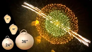 World's Biggest Firework Shells 12" 16" 24" 36" Part 1