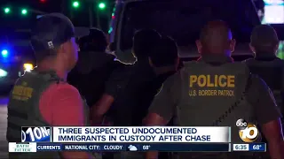 Suspected undocumented immigrants captured after South Bay chase