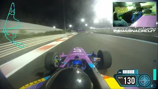 Jimmy Bashir  driving F3000 on Yas Marina Track Abu Dhabi