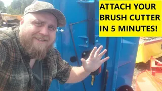 Attaching a brush cutter to your tractor - how to install a field mower/bush hog