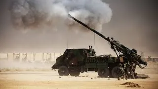 Battle of Mosul 2016 - French Artillery Fire on ISIS + M109 Paladins Fire Support