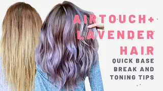 Airtouch Hair Technique + Lavender Balayage [QUICK BRIGHTENING AND TONING TIPS]