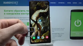 Установка SIM-карты и SD-карты памяти в Samsung Galaxy M32