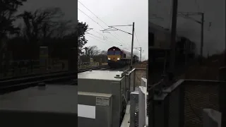 The Flying Scotsman going through Hest Bank Crossing on its way to Manchester Victoria 28/12/18