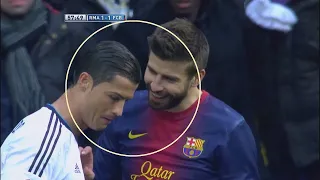 Ronaldo trying so hard not to laugh