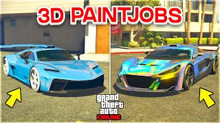 *EASY* MAKE 3D PAINT JOBS ON ANY CAR IN GTA ONLINE! (Modded Color Paint Jobs)