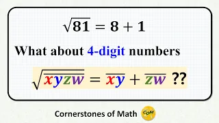 √81 = 8+1. What About 4-Digit Numbers?