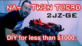 HOW TO DIY NA-TT. 1K budget. 2jzge-turbo