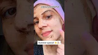 ⛱️ Summer special De-tan face mask🔥 #viral #shorts #shortvideo