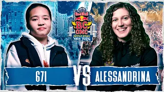 B-Girl 671 vs. B-Girl Alessandrina | Top 16 | Red Bull BC One World Final 2022 New York