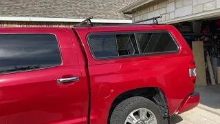 Leer 100XR Camper Shell on a 2016 Tundra Crewmax