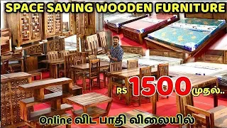 Useful Space Saving Wooden FURNITURE | Cot, Dining Table, Sofa Etc | Nanga Romba Busy