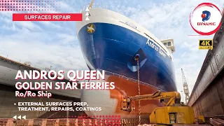 Timelapse: Andros Queen Ship's External Surfaces Repair | Golden Star Ferries