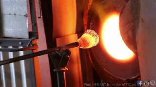 GLASS BLOWING - Flower Bowls (glass art)