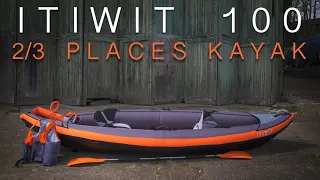 Decathlon's Best Selling Inflatable Boat - Review of Itiwit 100 2/3 Places Orange Kayak