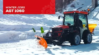 Winter jobs with special tractor AGT 1060 | Agromehanika