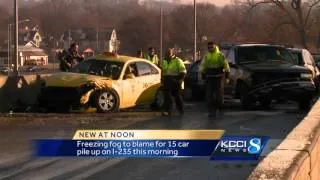 Icy roads blamed in multi-vehicle crash