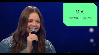 Mia - Train Wreck (James Arthur) The Voice Kids 2023 Short Version