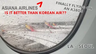 FINALLY FLYING ON AN A380! Asiana Flight Vlog from LA to Seoul