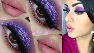 MAQUILLAJE PARA FIESTA (MORADO DRAMATICO)