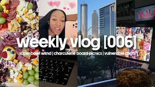 weekly vlog 006 | days in my hectic wknd | super bowl, picnics in the city, vulnerable chats