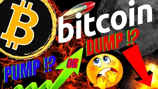 HUGE PUMP OR DUMP FOR BITCOIN SOON!! BTC LTC ETH Crypto price prediction, analysis, news, trading