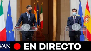 DIRECTO: Pedro Sánchez se reúne con Giuseppe Conte en Roma