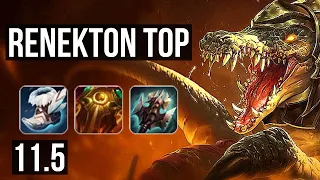 RENEKTON vs JAX (TOP) | Quadra, 14/1/1, 2.0M mastery, 6 solo kills, 1100+ games | NA Diamond | v11.5