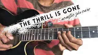 B.B. King - The Thrill Is Gone Electric Guitar Solo On Acoustic Cover