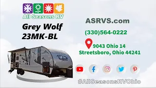 Grey Wolf 23MK with Black Label Package RV camper for sale at All Seasons RV in Streetsboro Ohio.