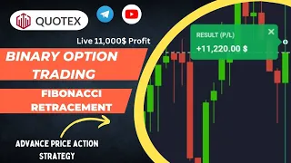 Quotex || Advance Price Action || Fibonacci Retracement strategy || EVERGREEN TRADING