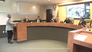 City of El Brawley Special Council Meeting September 12, 2023