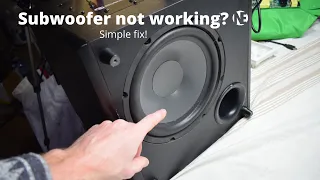 Subwoofer not working? Simple fix! (Boston CS Sub 10)