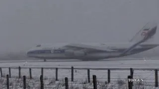 Взлет Ан-124 Большое Савино, Пермь
