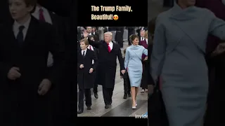 Donald, Melania and Barron Trump. Beautiful family #shorts #donaldtrump #melaniatrump #family #love