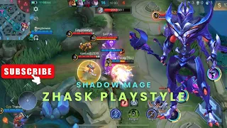 Zhask play as a shadow mage | MVP of the match | zhask power | mage | Mobile legend